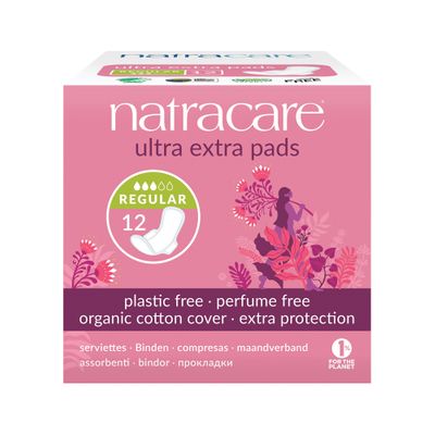 Natracare Ultra Extra Pads | Normal with Organic Cotton Cover